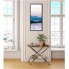 image:imageKate and Laurel Two Ducks in a Lake during Pastel Moonrise over Icelandic Mountains Panel Framed Canvas Wall Art by Michael Schauer 18 x 40 Sylvie Black Coastal Landscapes Animals Art for Wall