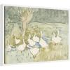 image:imageKate and Laurel Framed Canvas Wall Art Print Ducks 1917 Theo van Hoytema by Nostalgia Prints 24 x 18 Sylvie White Frame Modern Contemporary Animal Art for Wall Decor
