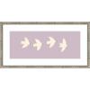 image:imageKate and Laurel Framed Wall Art Print Minimalist Birds Panel 3 Light Purple by Laura Moss 25 x 13 Belvedere Silver Frame Modern Contemporary Animal Art for Wall Decor