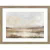 image:imageKate and Laurel Framed Wall Art Print Neutral Abstract Landscape by The Creative Bunch Studio 26 x 20 Woodgrain Stripe Mocha Frame Modern Contemporary Landscape Art for Wall Decor26L x 20W