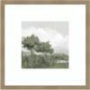 image:imageKate and Laurel Framed Wall Art Print Shades of Olive No 1 by Mary Sparrow 26 x 26 Woodgrain Stripe Mocha Frame Modern Contemporary Landscape Art for Wall DecorWoodgrain Stripe Mocha