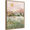 image:imageKate and Laurel Neutral Landscape 02 Framed Canvas Wall Art by Annie Quigley 18 x 24 Sylvie Beaded Rustic Natural Farmhouse Landscapes Nature Art for Wall Decor Living Room Bedroom