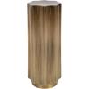 image:imageKate and Laurel Pandey Modern Metal Wavy Drink Table 9 x 9 x 22 Antique Brass Curvy Mini Table for Use as a Pedestal Plant Stand Indoors or as a Small Nightstand OptionGold