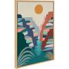 image:imageKate and Laurel Sylvie Grand Canyon Framed Canvas Wall Art by Rachel Lee 18x24 Natural Colorful Grand Canyon Illustration ArtNatural