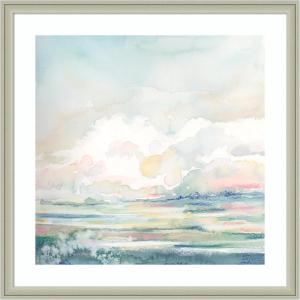 image:imageKate and Laurel Framed Wall Art Print Stillness by Julie Maida 26 x 26 Florence Silver Frame Modern Contemporary Landscapes Nature Art for Wall Decor26L x 26W