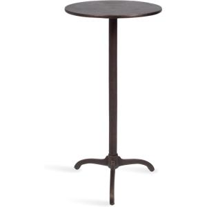 image:imageKate and Laurel Henshall MidCentury Metal Round Side Table 12 x 12 x 24 Bronze Sand Cast Aluminum Sculptural Indoor Plant Stand with Tripod Base for Use as End Table or Bedroom NightstandBronze