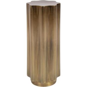image:imageKate and Laurel Pandey Modern Metal Wavy Drink Table 9 x 9 x 22 Antique Brass Curvy Mini Table for Use as a Pedestal Plant Stand Indoors or as a Small Nightstand OptionGold