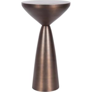 image:imageKate and Laurel Steeves Modern Sophisticated Metal Side Table 13 x 13 x 23 Bronze Contemporary Pedestal End Table with Unique Sculptural Design for Use as Bedroom Nightstand