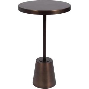 image:imageKate and Laurel Tira Elegant Metal Round Side Table 14 x 14 x 24 Bronze Modern Circle End Table for Use as Bedroom Nightstand or Living Room Table Option