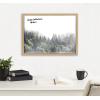 image:imageKate and Laurel Blake Lush Green Forest on a Foggy Day Framed Printed Glass Wall Art by The Creative Bunch Studio 18 x 24 Natural Decorative Forest Landscape Art Print for WallNatural
