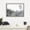 image:imageKate and Laurel Blake Lush Green Forest on a Foggy Day Framed Printed Glass Wall Art by The Creative Bunch Studio 18 x 24 Natural Decorative Forest Landscape Art Print for WallGray