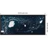 image:imageKate and Laurel Blue and White Iceberg Pattern in Greenland Framed Canvas Wall Art by Michael Schauer 40 x 18 Sylvie Black Coastal Nature Abstract Art for Wall Decor Living Room Bedroom