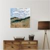 image:imageKate and Laurel Framed Canvas Wall Art Print Arkasas by Emily Kenney 30 x 30 Sylvie Natural Frame Rustic Farmhouse Landscape Art for Wall DecorSylvie White