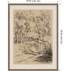 image:imageKate and Laurel Framed Canvas Wall Art Print Near Brantome 1928 Roger Fry by Nostalgia Prints 18 x 24 Sylvie Walnut Frame Vintage Landscape Art for Wall Decor