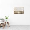 image:imageKate and Laurel Framed Canvas Wall Art Print Neutral Abstract Landscape by The Creative Bunch Studio 33 x 23 Sylvie Beaded Rustic Natural Frame Modern Contemporary Landscape Art for Wall Decor33L x 23W