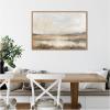 image:imageKate and Laurel Framed Canvas Wall Art Print Neutral Abstract Landscape by The Creative Bunch Studio 33 x 23 Sylvie Beaded Rustic Natural Frame Modern Contemporary Landscape Art for Wall Decor33L x 23W