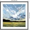 image:imageKate and Laurel Framed Wall Art Print Before The Storm by Emily Kenney 25 x 25 Stylish Black Narrow Frame Rustic Farmhouse Landscapes Nature Art for Wall Decor33L x 33W