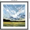 image:imageKate and Laurel Framed Wall Art Print Before The Storm by Emily Kenney 25 x 25 Stylish Black Narrow Frame Rustic Farmhouse Landscapes Nature Art for Wall Decor25L x 25W