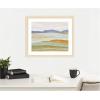image:imageKate and Laurel Framed Wall Art Print Dreamy Hillscape by Nikita Jariwala 26 x 22 Woodgrain Stripe Blonde Frame Modern Contemporary Landscapes Nature Art for Wall Decor26L x 22W