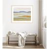 image:imageKate and Laurel Framed Wall Art Print Dreamy Hillscape by Nikita Jariwala 26 x 22 Woodgrain Stripe Blonde Frame Modern Contemporary Landscapes Nature Art for Wall Decor42L x 34W