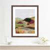 image:imageKate and Laurel Framed Wall Art Print Dreamy Landscape by Nikita Jariwala 22 x 26 Florence Medium Brown Frame Modern Contemporary Abstract Art for Wall Decor26L x 22W