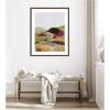 image:imageKate and Laurel Framed Wall Art Print Dreamy Landscape by Nikita Jariwala 22 x 26 Florence Medium Brown Frame Modern Contemporary Abstract Art for Wall Decor42L x 34W