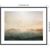 image:imageKate and Laurel Framed Wall Art Print Green Mountain Abstract I Horizontal by Amy Lighthall 25 x 21 Stylish Black Narrow Frame Modern Contemporary Landscapes Abstract Art for Wall Decor41L x 33W