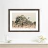 image:imageKate and Laurel Framed Wall Art Print Joshua Tree No 1 by Alicia Bock 26 x 19 Woodgrain Stripe Chocolate Frame Rustic Farmhouse Landscape Art for Wall DecorWoodgrain Stripe Chocolate