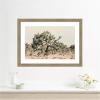 image:imageKate and Laurel Framed Wall Art Print Joshua Tree No 1 by Alicia Bock 26 x 19 Woodgrain Stripe Chocolate Frame Rustic Farmhouse Landscape Art for Wall DecorWoodgrain Stripe Mocha