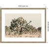 image:imageKate and Laurel Framed Wall Art Print Joshua Tree No 1 by Alicia Bock 26 x 19 Woodgrain Stripe Chocolate Frame Rustic Farmhouse Landscape Art for Wall DecorWoodgrain Stripe Mocha