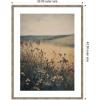 image:imageKate and Laurel Framed Wall Art Print Landscape Wild Flower by Melloi Art Prints 20 x 26 Mila Dark Silver Frame Rustic Farmhouse Landscape Art for Wall Decor42L x 32W