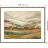 image:imageKate and Laurel Framed Wall Art Print Mountainscape Horizontal by Annie Quigley 26 x 22 Mila Dark Silver Frame Rustic Farmhouse Landscapes Art for Wall Decor42L x 34W