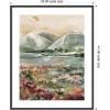 image:imageKate and Laurel Framed Wall Art Print Neutral Landscape 03 by Annie Quigley 21 x 25 Stylish Black Narrow Frame Modern Contemporary Landscape Art for Wall Decor41L x 33W