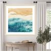 image:imageKate and Laurel Framed Wall Art Print On Warm Sand by Janet Meinke Lau 26 x 26 Woodgrain Stripe Blonde Frame Coastal Landscapes Beach Nature Art for Wall Decor34L x 34W