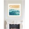 image:imageKate and Laurel Framed Wall Art Print On Warm Sand by Janet Meinke Lau 26 x 26 Woodgrain Stripe Blonde Frame Coastal Landscapes Beach Nature Art for Wall Decor34L x 34W
