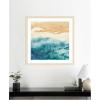 image:imageKate and Laurel Framed Wall Art Print On Warm Sand by Janet Meinke Lau 26 x 26 Woodgrain Stripe Blonde Frame Coastal Landscapes Beach Nature Art for Wall Decor34L x 34W
