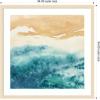 image:imageKate and Laurel Framed Wall Art Print On Warm Sand by Janet Meinke Lau 26 x 26 Woodgrain Stripe Blonde Frame Coastal Landscapes Beach Nature Art for Wall Decor34L x 34W