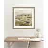 image:imageKate and Laurel Framed Wall Art Print Petit Views No 8 by Mackenzie Nelson 26 x 26 Woodgrain Stripe Mocha Frame Rustic Farmhouse Landscape Art for Wall DecorWoodgrain Stripe Mocha