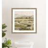 image:imageKate and Laurel Framed Wall Art Print Petit Views No 8 by Mackenzie Nelson 26 x 26 Woodgrain Stripe Mocha Frame Rustic Farmhouse Landscape Art for Wall DecorWoodgrain Stripe Mocha