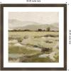 image:imageKate and Laurel Framed Wall Art Print Petit Views No 8 by Mackenzie Nelson 26 x 26 Woodgrain Stripe Mocha Frame Rustic Farmhouse Landscape Art for Wall DecorWoodgrain Stripe Chocolate