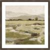 image:imageKate and Laurel Framed Wall Art Print Petit Views No 8 by Mackenzie Nelson 26 x 26 Woodgrain Stripe Mocha Frame Rustic Farmhouse Landscape Art for Wall DecorWoodgrain Stripe Chocolate