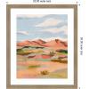 image:imageKate and Laurel Framed Wall Art Print Southwestern Dreams l by Nikita Jariwala 22 x 26 Woodgrain Stripe Mocha Frame Casual Transitional Landscapes Nature Art for Wall Decor26L x 22W