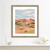 image:imageKate and Laurel Framed Wall Art Print Southwestern Dreams l by Nikita Jariwala 22 x 26 Woodgrain Stripe Mocha Frame Casual Transitional Landscapes Nature Art for Wall Decor26L x 22W