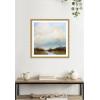 image:imageKate and Laurel Framed Wall Art Print Tranquility by Mary Sparrow 26 x 26 Florence Medium Brown Frame Modern Contemporary Landscape Art for Wall DecorMila Dark Gold