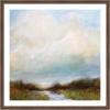 image:imageKate and Laurel Framed Wall Art Print Tranquility by Mary Sparrow 26 x 26 Florence Medium Brown Frame Modern Contemporary Landscape Art for Wall DecorFlorence Medium Brown