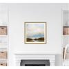 image:imageKate and Laurel Framed Wall Art Print Tranquility by Mary Sparrow 26 x 26 Florence Medium Brown Frame Modern Contemporary Landscape Art for Wall DecorMila Dark Gold