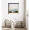 image:imageKate and Laurel Framed Wall Art Print Tranquility by Mary Sparrow 26 x 26 Florence Medium Brown Frame Modern Contemporary Landscape Art for Wall DecorFlorence Medium Brown