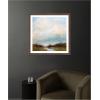 image:imageKate and Laurel Framed Wall Art Print Tranquility by Mary Sparrow 26 x 26 Florence Medium Brown Frame Modern Contemporary Landscape Art for Wall DecorFlorence Medium Brown