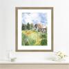 image:imageKate and Laurel Framed Wall Art Print Vermont Barn in Summer by Patricia Shaw 22 x 26 Woodgrain Stripe Mocha Frame Rustic Farmhouse Landscapes Americana Art for Wall Decor26L x 22W