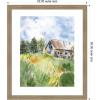 image:imageKate and Laurel Framed Wall Art Print Vermont Barn in Summer by Patricia Shaw 22 x 26 Woodgrain Stripe Mocha Frame Rustic Farmhouse Landscapes Americana Art for Wall Decor26L x 22W
